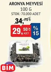 ARONYA MEYVESİ YALOVA 100 G ARONYA MEYVESİ YALOVA 100 G